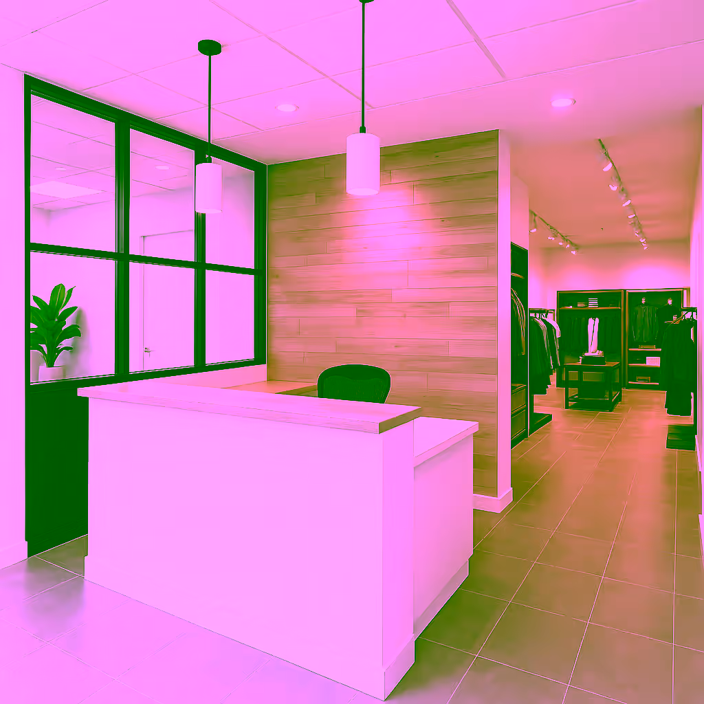 Retail tenant improvement — interior detail Kelowna retail renovation interior detail