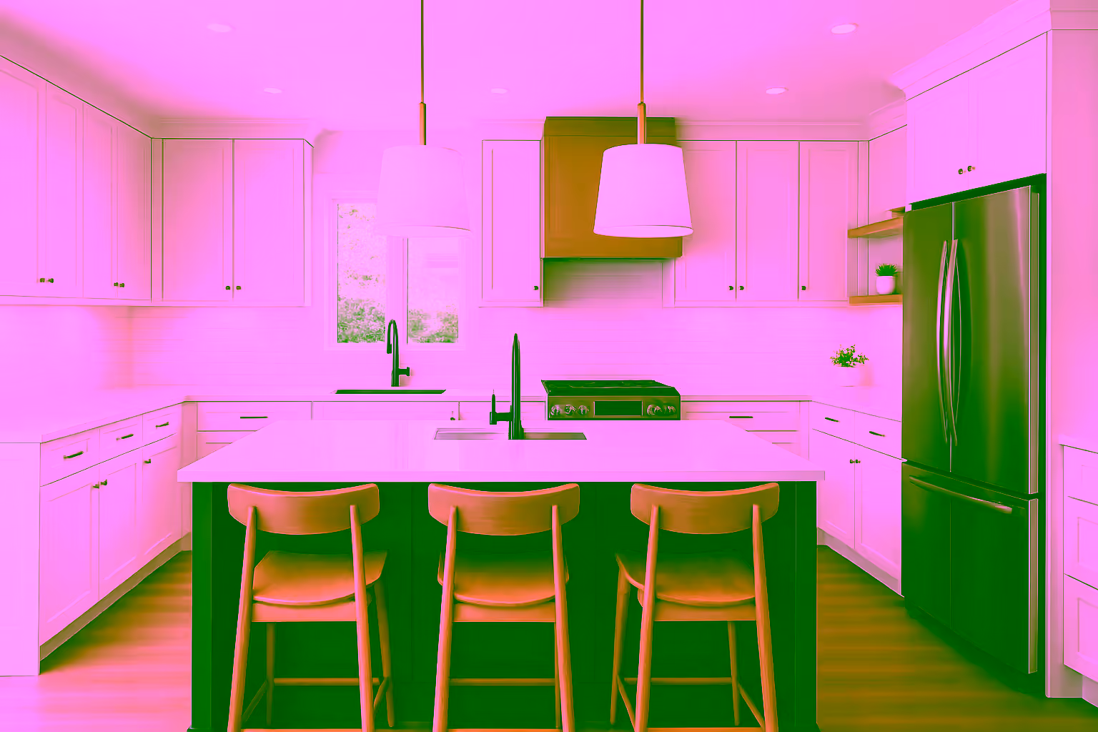 Kitchen renovations Kelowna — custom island and cabinetry Custom kitchen renovation in Kelowna with island and cabinets