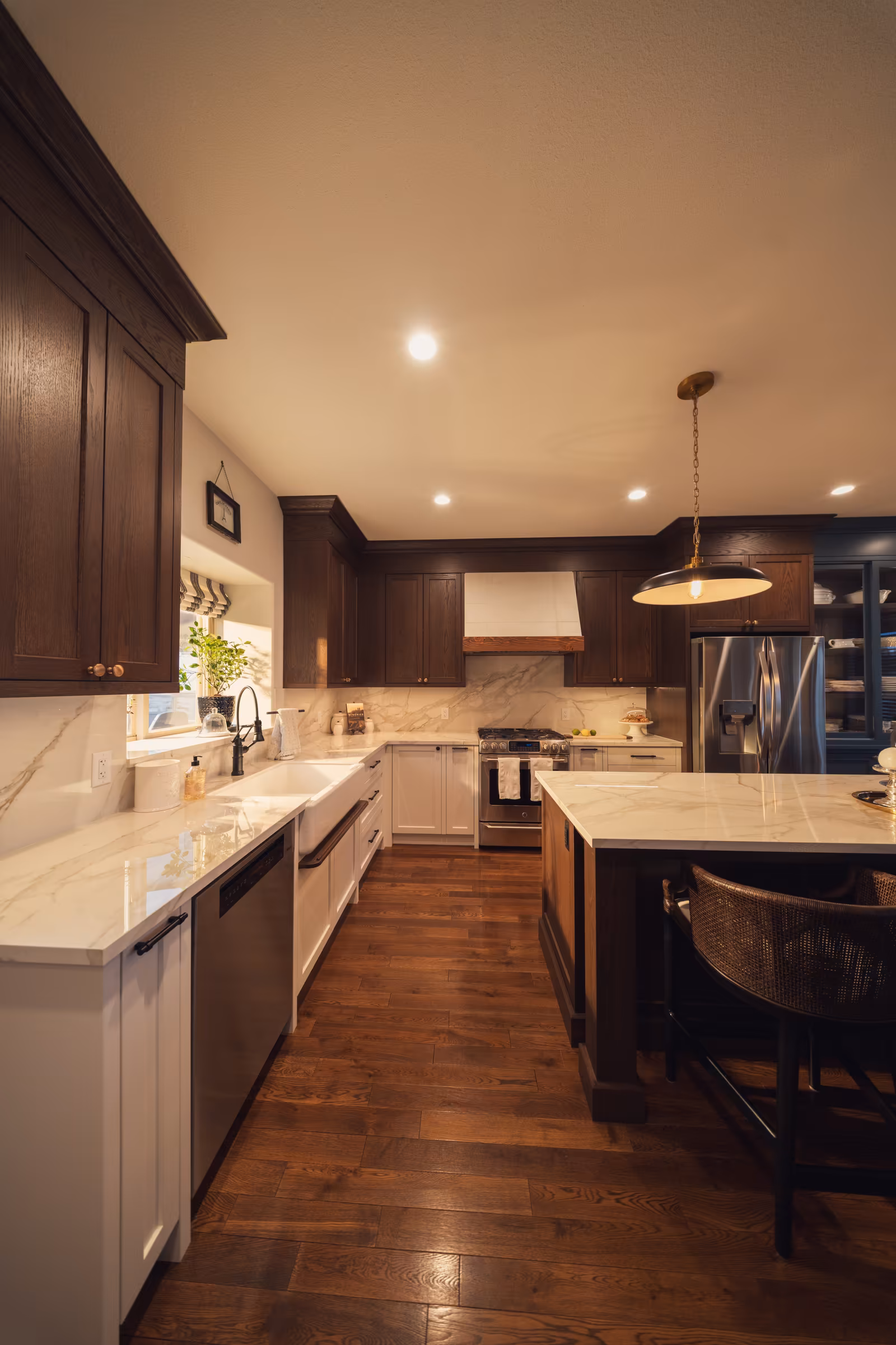 Kitchen Sink Wall and Cabinetry
